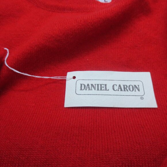 Vintage Daniel Caron Women's 100% Cashmere Sweater - Red - Large - New w/ Tags - Picture 4 of 5